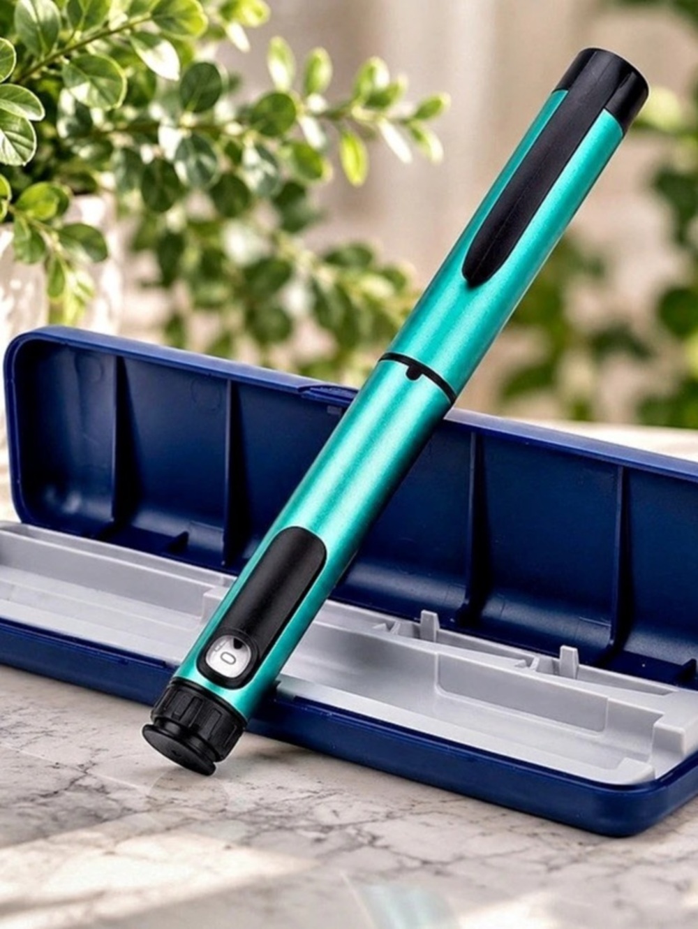 V1 80 Unit Dosage Control Pen with case  Teal